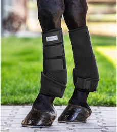 Waldhausen Fesselkopfgamasche Protect mit Ballenschutz für Pferde Schwarz M – Bild 1 von 3