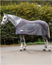 Waldhausen Fleece-Fliegendecke Comfort für Pferde Grau 135 cm - 135 cm – Bild 1 von 7