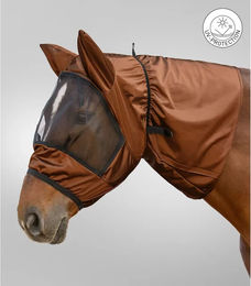 Waldhausen Fliegenabwehrmaske gegen Ekzem für Ponys in Braun aus Polyester – Bild 1 von 6