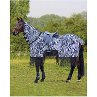 Produktbild von Waldhausen Fliegenausreitdecke Zebra mit Fransen 155 cm