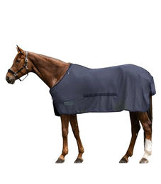 Waldhausen Fliegendecke Comfort mit Bauchlatz für Pferde Blau 125 cm – Bild 1 von 5