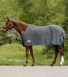 Waldhausen Fliegendecke Comfort mit Bauchlatz in Kreideblau 125 cm – Bild 1 von 1