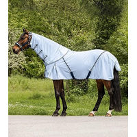 Produktbild von Waldhausen Fliegendecke Protect für Pferde mit abnehmbarem Halsteil Blau 115 cm