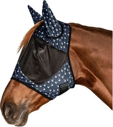 Waldhausen Fliegenmaske Lucky für Vollblut in Nachtblau – Bild 1 von 3