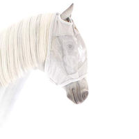 Produktbild von Waldhausen Fliegenmaske Premium für Warmblut ohne Ohrenschutz in Silbergrau