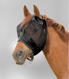 Waldhausen Fliegenmaske Premium ohne Ohrenschutz Schwarz XWB – Bild 1 von 3