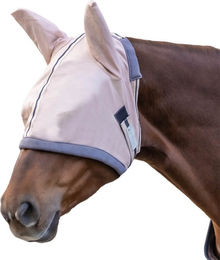 Produktbild von Waldhausen Fliegenmaske Protect Fleece Grau für Vollblut