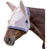 Produktbild von Waldhausen Fliegenmaske Protect Fleece Grau für Vollblut