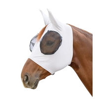Produktbild von Waldhausen Fliegenmaske Puck Breath für Warmblut in Silbergrau mit UV-Schutz