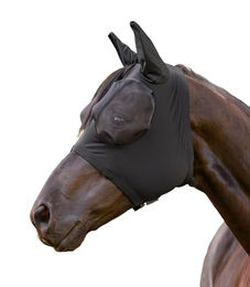 Waldhausen Fliegenmaske Puck für Pferde Schwarz Warmblut – Bild 1 von 9