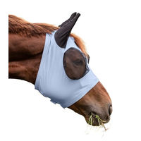 Produktbild von Waldhausen Fliegenmaske Puck für Warmblut in Blau aus Fleece
