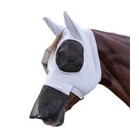 Produktbild von Waldhausen Fliegenmaske Puck mit Nasenschutz für Warmblut in Grau