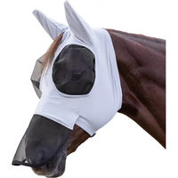 Produktbild von Waldhausen Fliegenmaske Puck mit Nasenschutz für Warmblut in Silbergrau