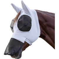 Produktbild von Waldhausen Fliegenmaske Puck mit Nasenschutz Schwarz Pony