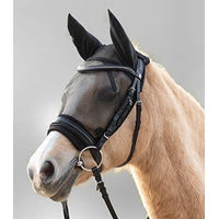 Produktbild von Waldhausen Fliegenmaske Ride für Pferde Schwarz Warmblut aus Polyester