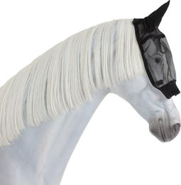 Waldhausen Fliegenmaske Ride für Vollblut in Schwarz aus Polyester - 1 Stk. – Bild 1 von 3