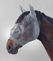 Waldhausen Fliegenmaske Skinny für Warmblut in Silbergrau – Bild 1 von 2
