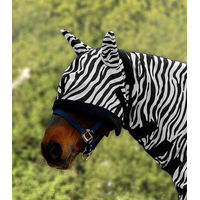 Produktbild von Waldhausen Fliegenmaske Zebra für Ponys in Schwarz-Weiß
