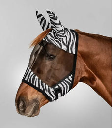 Waldhausen Fliegenmaske Zebra für Warmblut aus Polyester – Bild 1 von 5