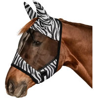 Produktbild von Waldhausen Fliegenmaske Zebra für Warmblut in Schwarz-Weiß