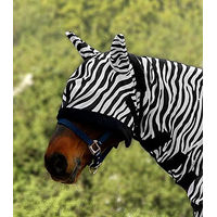 Produktbild von Waldhausen Fliegenmaske Zebra für Warmblut in Schwarz Weiß Bunt