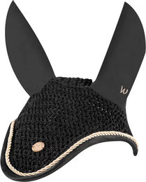 Waldhausen Fliegenohren Modern für Warmblut in Rosé Schwarz Gold aus Stoff – Bild 1 von 11