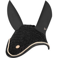 Produktbild von Waldhausen Fliegenohren Modern für Warmblut in Rosé Schwarz Gold aus Stoff