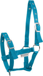 Waldhausen Fohlenhalfter Triple aus Nylon in Blau Türkis oder Silber – Bild 1 von 3