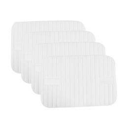 Waldhausen Gamaschen aus Baumwolle mit Klettverschluss Weiß 4er Set – Bild 1 von 2