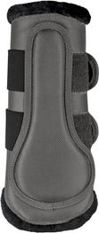 Waldhausen Gamaschen Dressur Comfort Schwarz Grau Größe M – Bild 1 von 1