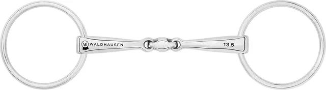Produktbild von Waldhausen Gebiss für Pferde doppelt gebrochen aus Edelstahl in Silber