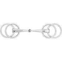 Produktbild von Waldhausen Gebiss für Pferde mit 3 oder 4 Ringen aus Edelstahl in Silber