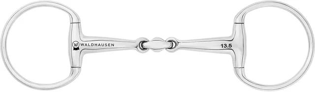 Produktbild von Waldhausen Gebiss mit Olive Mundstücke für Pferde ergonomische doppelte Breche aus Edelstahl