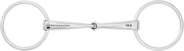 Produktbild von Waldhausen Gebissring für Pferde aus Edelstahl in Silber mit einfacher Bruchstelle