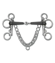 Waldhausen Gummi-Pelham Gebiss einfach gebrochen 12,5 cm 15 mm – Bild 1 von 2