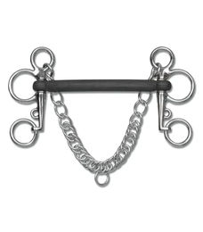 Waldhausen Gummi-Pelham Gebiss mit anatomischer starrer Gummistange – Bild 1 von 6