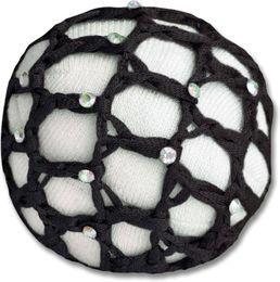 Waldhausen Haarnetz mit Glitzersteinchen Schwarz aus Polyester – Bild 1 von 3