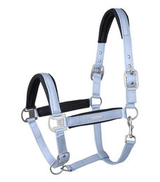 Waldhausen Halfter Breath für Vollblut in Pastellblau aus Stoff – Bild 1 von 3