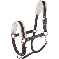 Produktbild von Waldhausen Halfter Elegant für Ponys aus Kunstleder mit Kunstfell in Rosa oder Schwarz
