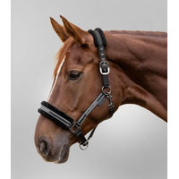 Produktbild von Waldhausen Halfter Elegant mit Kunstfell für Warmblut in Schwarz