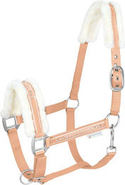 Waldhausen Halfter Elegant Plüsch Pfirsich Warmblut WB – Bild 1 von 4