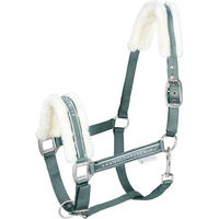 Produktbild von Waldhausen Halfter Elegant Pony mit Kunstfell in Piniengrün
