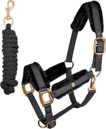 Waldhausen Halfter-Set Phoenix Nylonhalfter mit Strick Schwarz – Bild 1 von 1
