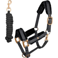 Produktbild von Waldhausen Halfter-Set Phoenix Nylonhalfter mit Strick Schwarz