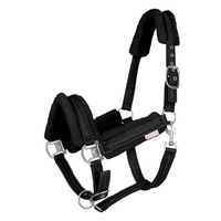 Produktbild von Waldhausen Halfter Sparkle für Ponys aus Stoff in Blau oder Schwarz