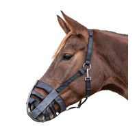 Produktbild von Waldhausen Halfterset mit Textil-Maulkorb für Warmblut in Schwarz - 1 Stk.