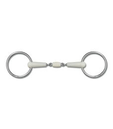 Waldhausen Happy Mouth Unterlegtrense mit Rollgebiss aus Edelstahl in Weiß – Bild 1 von 1