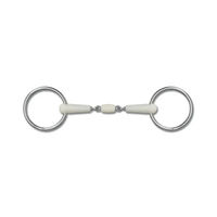 Produktbild von Waldhausen Happy Mouth Unterlegtrense mit Rollgebiss aus Edelstahl in Weiß