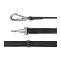 Produktbild von Waldhausen Horse Fashion Anti Rutsch Zügel aus Leder mit Karabiner in Schwarz