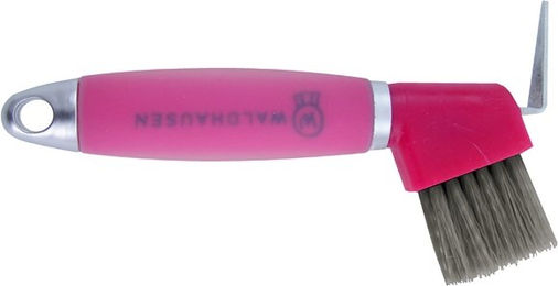 Waldhausen Hufkratzer Bürste für Pferde mit ergonomischem Gelgriff in Schwarz und Roségold – Bild 1 von 11